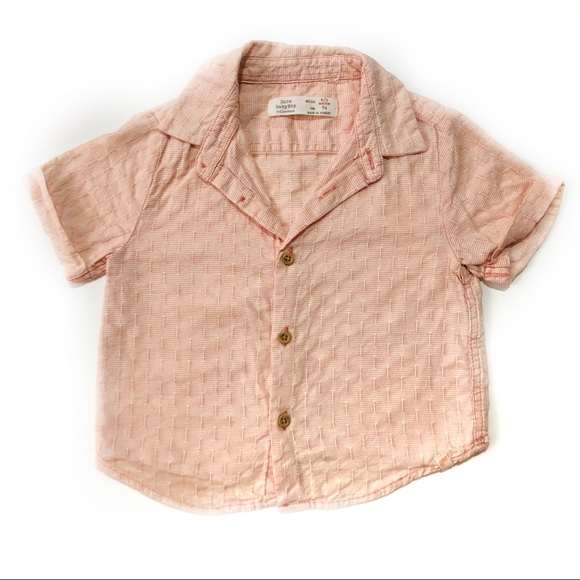 Zara Shirts & Tops Zara Baby Boy Coral Button Down Poshmark